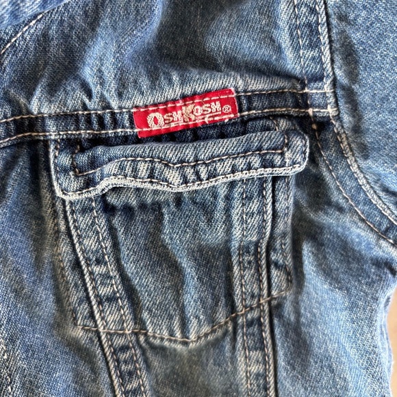 OshKosh Vintage Denim Jacket Classic Repair Shop Size 6-9 months - Picture 4 of 10